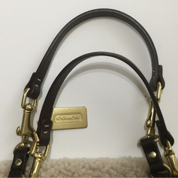 Coach Signature and Sherpa Trim Tote and Wristlet Bundle - Picture 6 of 11